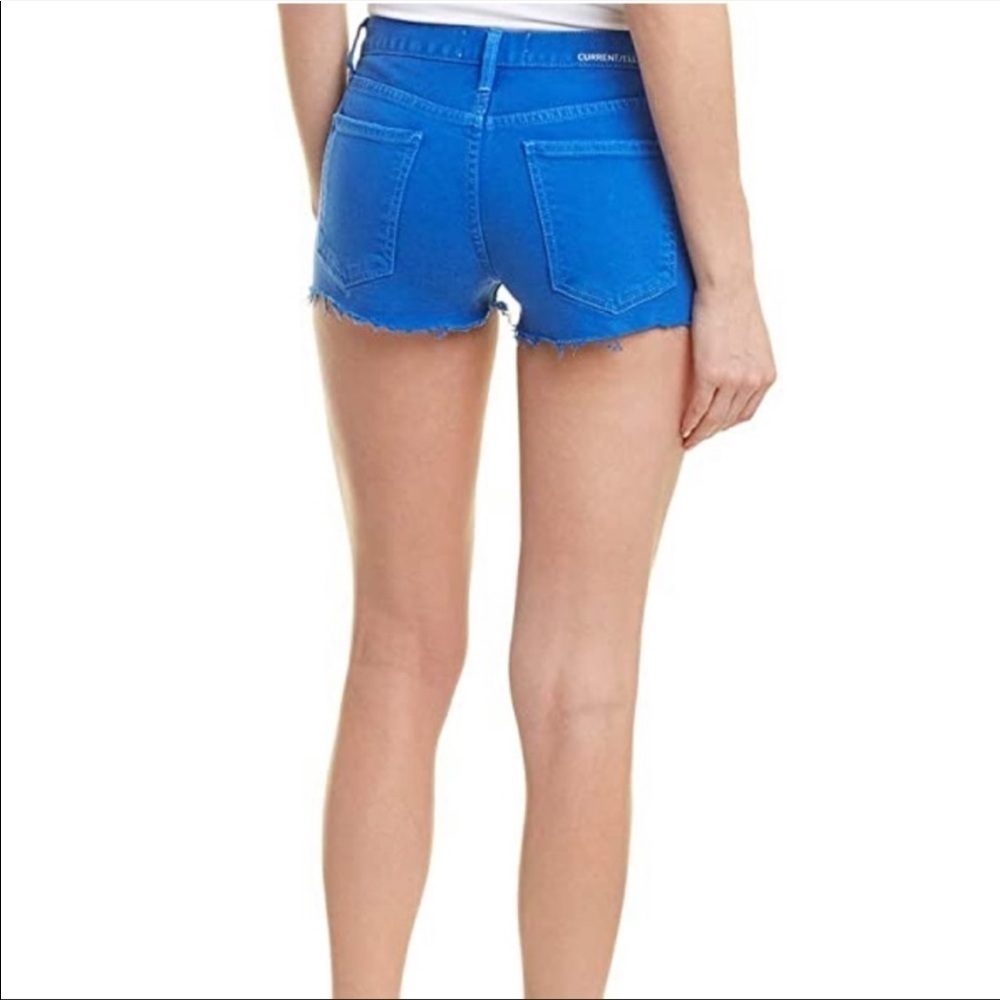 NEW! The Boyfriend Short in Blue with Raw Hem - Picture 2 of 15